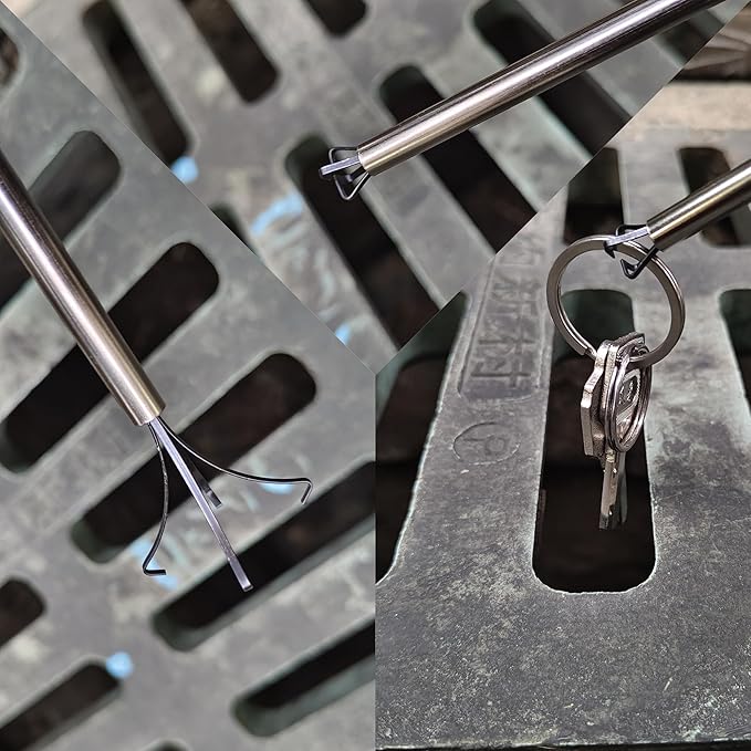Claw Grabber Pickup Tool,Grabber Tool 4-Claw Picker, Bendable Hose Reacher Pickup,Claw Type Pickup,Flexible Long Handy Reaching Assist Tool for Kitchen/Bathroom/Litter Pick/Home Sink/Drain