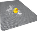 Extra Large Non Slip Shower Mat, Yonala 59.1" x 35.4" Anti Slip Oversize Shower Mat for Inside Shower, Big Trimmable PVC Shower Floor Mat for Shower Stall, Bathroom, Tub, Quick Drying Matt