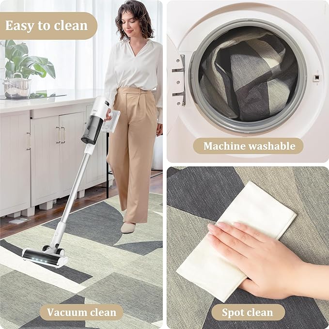 Office Chair Mat for Hardwood Floor, 60"x45" Easy Glide Computer Desk Mat Protector for Rolling Chair Under Desk Rug Nonslip Backing, Machine Wash, (Modern)