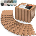 AIRHOP 18 PCS Gym Floor Mat, EVA Foam Puzzle Gym Mat, High-Density Interlocking Foam Floor Tiles for Home Gym, Play Workout Garage Kitchen Flooring 12.6"x12.6"x0.4"