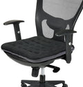 SINOSSO Excellent Support Effect Office Chair Cushion 1 Pack, Luxury Air Mesh Breathable Non-Slip Desk Computer Seat Cushion, Kitchen Dining Room Square Chair Pad (1 Count, Black)