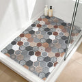 Shower Mat Non Slip: 47.2x31.5 Inch Extra Large Shower Mats for Inside Shower, Soft PVC Loofah Massage Showe Stall Mat, Anti Slip Mat for Shower, Floor, Bathroom, Kitchen, Quick Drying