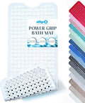 SlipX Solutions Power Grip Bathtub Safety Mat | Precision Grip Technology for Longer, Stronger, & Softer Wet Surface Protection | Solid White 39"x16"