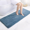 Disolla Blue Bathrom Runner Rug 24x59 - Large Soft Plush Bath Mat, Thick Long Non-Slip Shaggy Floor Mat, Ultra-Absorbent for Master Bathroom Bedroom