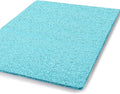 godehone Shower Mats Non Slip Without Suction Cups, PVC Loofah Bathroom Mats, Loofah Mats for Shower and Bathroom, Quick Drying, 23.6× 34.6 Inch, Turquoise Blue