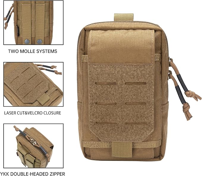 EXCELLENT ELITE SPANKER Tactical EDC Pouch Molle Utility Pouches Phone Holster Pouch Waist Bag Tool Pouch for Molle Accesssories