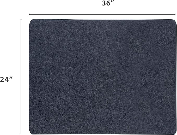 VersaTex Multi-Purpose Recycled Rubber Floor Mat for Indoor or Outdoor Use, Utility Mat for Entryway, Tool Bench, Garage, Under-Sink, Patio, and Door ; 24" x 36", Black