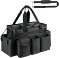 Cleaning Caddy,Cleaning Bag for Housekeepers,Cleaning Supplies Organizer with Handle,Black