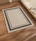 chakme Bathroom Rugs Mat 24x17, Ultra Thin Non Slip Bath Mat Small Quick Dry Absorbent Bath Mat for Bathroom, (Light Beige, 24"x17")
