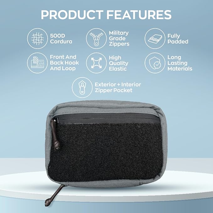DAILYCARRYCO EDC Pouch Organizer - Everyday Carry Tool Pouch with Multiple Pouches, Essential EDC Gear