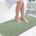 OLANLY Bathroom Runner Rugs 47x24, Soft Absorbent Chenille Bath Rugs, Rubber Backing Quick Dry, Machine Washable Long Bath Mats for Bathroom Floor, Tub and Shower, Home Decor Accessories, Sage Green