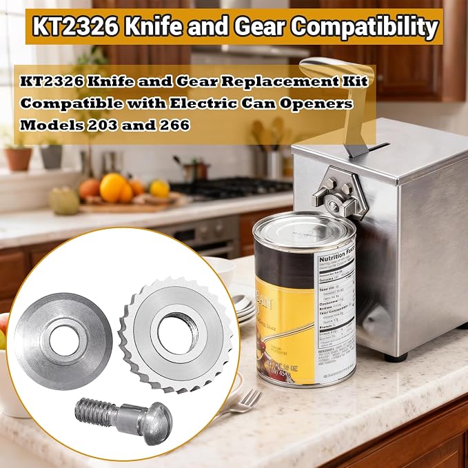 KT2326 Replacement Knife Gear Kits Compatible with 203 and 266 Electric Can Openers
