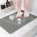 Hargiis Non-Slip Bathtub Mat, Anti Slip Shower Mat, Fast Drying Bathtub Mats, Foot Scrubber Mat, Anti Slip Mat for Tub, Floor, Bathroom, Kitchen, Home, Hotel (Grey 47"×16")