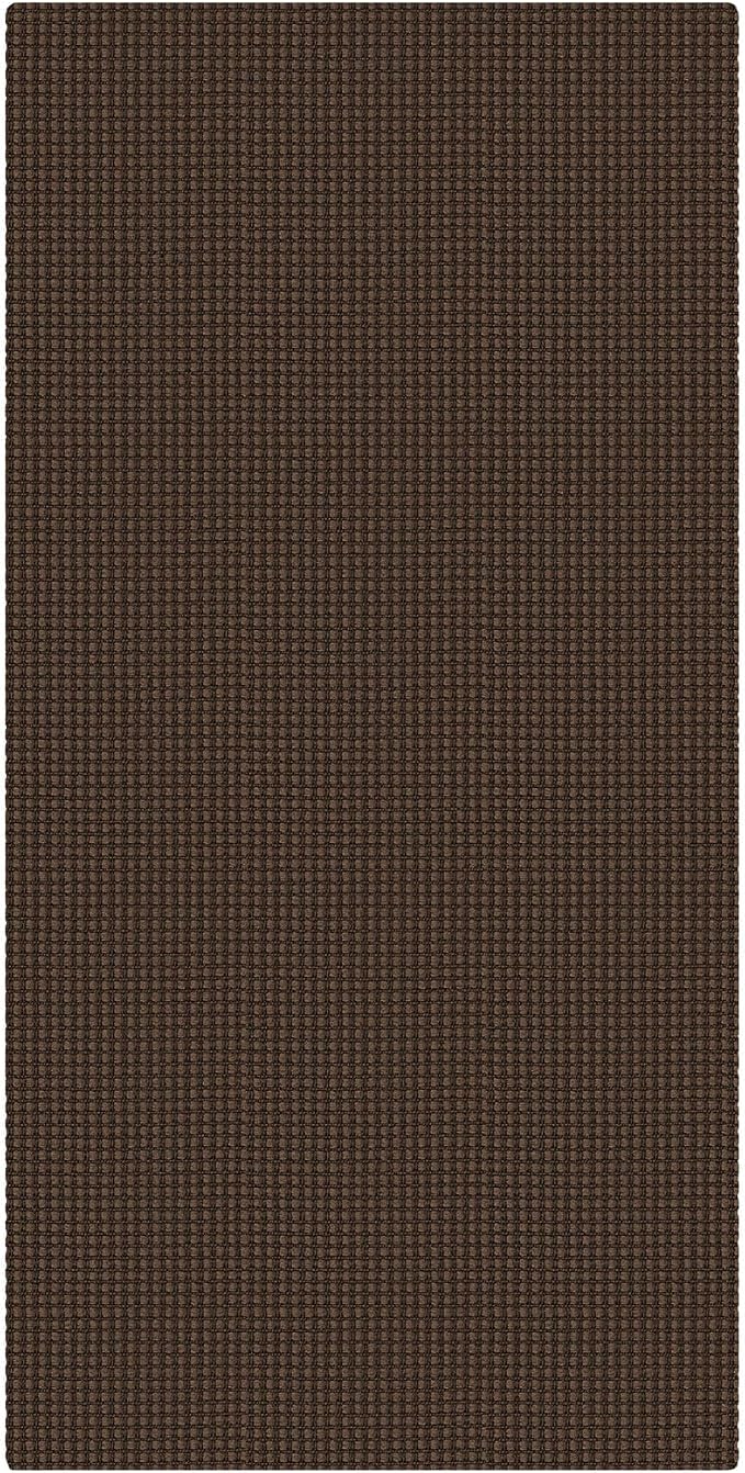KOZYFLY 2x4 Entry Runner Rug, Small Washable Runners for Entryway, Non Slip Door Mat Indoor Entrance, Front Porch Carpet for Foyer, Kitchen, Bedroom, Bathroom, Brown/Dark Brown