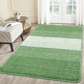 Kitinjoy Indoor Outdoor Door Mat, 59x36 Non-Slip Absorbent Dirt Trapper, Low-Profile Washable Inside Entrance Front Floor Mat, Sturdy Soft Entry Doormats for Entryway, Sage Green