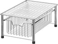 Simple Houseware Stackable Basket Drawer, Chrome