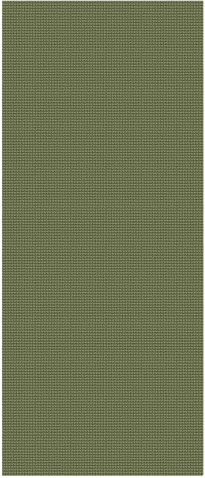KOZYFLY Woven 3x7 Washable Kitchen Runner Rug, Non Slip Wide Runners for Hallway, Cotton Entryway Runner, Braided Floor Carpet for Entry, Kitchen, Bedside, Hall, Olive Green/Earthy Green
