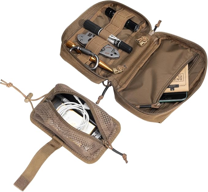 EXCELLENT ELITE SPANKER Tactical First Aid Pouch IFAK Rip Away Molle EMT Pouch Compact Admin Pouch Medical Utility Pouch Emergency Survival Kits for Tactical Vest,Backpack