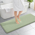 OLANLY Thick Memory Foam Bathroom Runner Rugs 59x20, Extra Soft Absorbent Long Bath Rug, Quick Dry, Non-Slip, Machine Washable Bath Mat for Bathroom, Tub and Shower, Home Decor Accessories, Sage Green