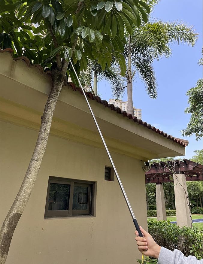 Telescoping Pole with Hook Magnetic Pickup Grabber Tool, Telescopic Push Pull Rod Wire Grabber Tool Fish Stick, Telescopic Magnetic Pick-Up Tool
