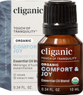 Cliganic Comfort & Joy Essential Oil Blend - Natural Aromatherapy Oil for Diffuser Steam Distilled | Non-GMO Verified