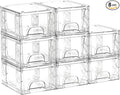 Plastic Storage Drawers, 4.4in Stackable Box 8 Pack Simply Assembled Bins Containers Suitable for Cosmetics, Bathroom, Kitchen, Cabinets