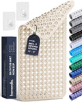 Bathtub Mat Non Slip 35x16 - homerella® Bath Mat Incl. Hooks for Drying, Extra Long, 100% BPA Free, Shower Mat Non Slip Anti Mold, Machine Washable, Shower Mats for Inside Shower Mildew Resistant