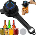 Electric Jar Opener for Seniors with Auto-Adjusting Gripper, Rechargeable Jar & Bottle Openers for Weak Hands and Arthritis, Easy Twist Off Lid Opener with Rubber Gripper Pad, Fits 1"-3.5" Lids(Black)