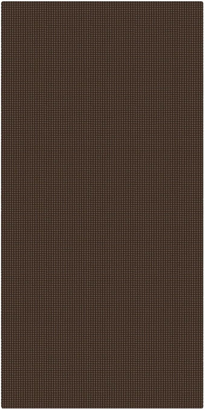 KOZYFLY 3x6 Washable Runner Rug, Non Slip Wide Runners for Hallway, Woven Large Entryway Runners, Braided Floor Carpet Runner for Entry, Kitchen, Bedside, Hall, Brown/Dark Brown