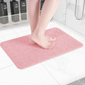 Hargiis Non-Slip Bathtub Mat, Anti Slip Shower Mat, Fast Drying Bathtub Mats, Foot Scrubber Mat, Anti Slip Mat for Tub, Floor, Bathroom, Kitchen, Home, Hotel (Pink 24"×16")