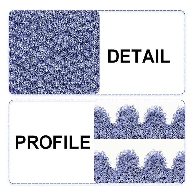 Evridwear Exfoliating Dual Texture Bath Gloves for Shower, Spa, Massage and Body Scrubs, Dead Skin Cell Remover, Gloves with Hanging Loop (3 Pairs Heavy)