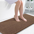 OLANLY Bathroom Runner Rugs 47x24, Extra Soft Absorbent Chenille Bath Rugs, Rubber Backing Quick Dry, Machine Washable Long Bath Mats for Bathroom Floor, Tub and Shower, Home Decor Accessories, Mocha