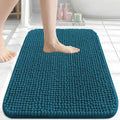 Arotive Bathroom Rugs 24" x 16", Ultra Soft Absorbent Chenille Bath Rugs, Non-Slip Rubber Backing, Machine Washable Bath Mats for Bathroom Floor, Tub and Shower, Home Decor Accessories, Peacock Blue
