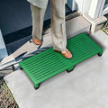 One Step Stool Platform 3.8" Height for Adults, Kids. Heavy Duty/Portable/Nonslip/Durable Construction Safe Step Stool for Bedroom/Kitchen Bed, Bathroom,Kitchen，Garden (Green)
