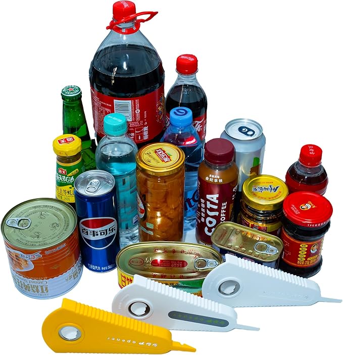 Jar Opener also for Bottle & Can | Multi, With Magnet, Gift for Seniors with Arthritis and Anyone with Low Strength, Easy to use and store, Will not damage the Lid