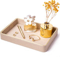 Nightstand Tray Perfume Tray Valet Tray Night Stand Bedside Organizer| Perfume Organizer Catchall| Perfume Trays for Dresser Vanity Tray for Dresser Countertop| Perfume Holder (Beige)