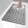 XIYUNTE Bath Mat for Tub Non Slip Shower Mat -28" x 15" Soft TPE Bathtub Mat Non Slip Shower Mats for Inside Shower, Anti Slip Shower Floor Mat with Suction Cups, Quick-Drying Bath Tub Mat, Grey