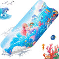 XIYUNTE Baby Bath Mat for Tub Non Slip Kids, BPA Free Extra Long Bathtub Mat 40x16 with Drain Holes and 200 Suction Cups, Non Toxic Machine Washable Toddler Bath Mat, Eco-Friendly Certified