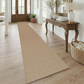 KOZYFLY Boho 2.5'x18' Runners Rugs for Hallway, Extra Long Washable Runner Rug, Woven Non Slip Kitchen Runner, Cotton Entryway Rug, Floor Carpet for Entry, Aisle, Hall, Orange Beige/Tan/Brown
