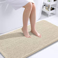OLANLY Large Bathroom Rugs 40x24, Extra Soft Absorbent Chenille Bath Rugs, Rubber Backing Quick Dry, Machine Washable Bath Mats for Bathroom Floor, Tub and Shower, Home Decor Accessories, Sand