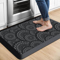 Mattitude 4/5 Inch Kitchen Mat, 17.3x28in Heavy Duty Ergonomic Comfort Foam Standing Desk Mat, Waterproof Non-Slip Standing Mats and Rugs for Kitchen, Office, Black