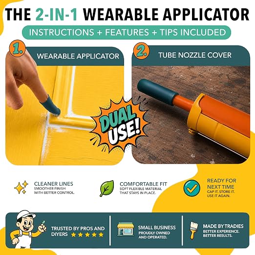 The 2-in-1 Reusable Caulking Applicator: Less Finger Fatigue