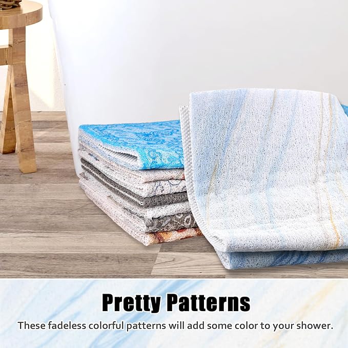 Shower Mat Non Slip: 24x36 Inch Large Shower mats for Inside Shower with Drain Hole in Middle, Super Soft PVC Loofah Massage Shower Floor Mat, Anti Slip Shower Stall Mat, Quick Drying