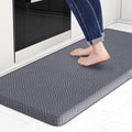 Mattitude Kitchen Mat Cushioned Anti-Fatigue Floor Mat Water Resistant Non-Slip Mats and Rugs Standing and Comfort Desk Mats for House Sink Office Laundry (Light Grey, 17.3"x39")
