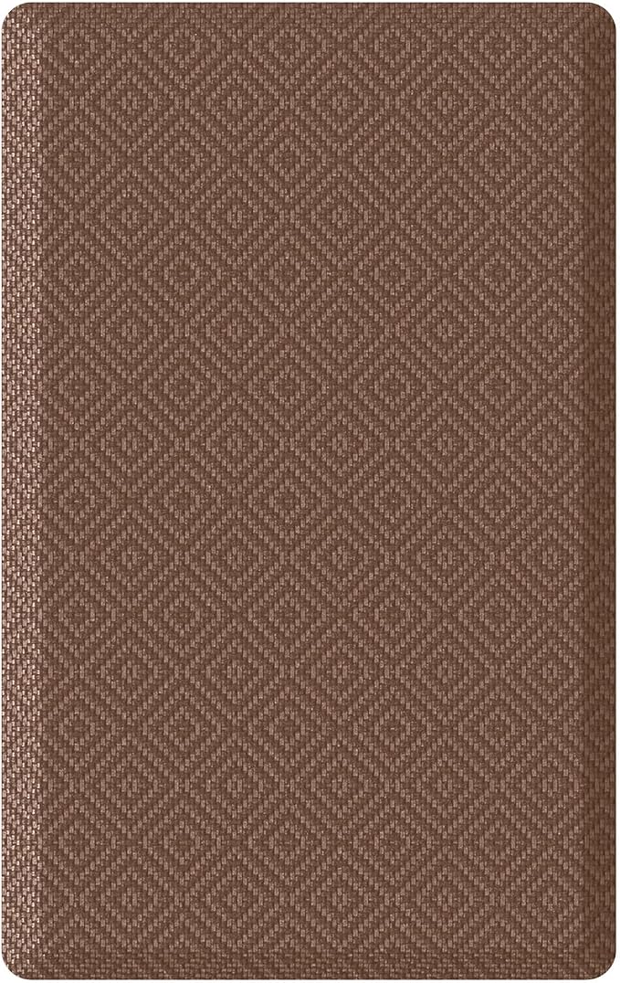 Ophanie Kitchen Mats for Floor, 1/2 Inch Thick Kitchen Rugs, 20x32 Anti Fatigue Standing Cushioned Mat, Waterproof,Comfort Ergonomic Mat for Office, Home, Sink, Brown Non-Slip Bottom