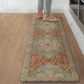 GENIMO Kitchen Mats for Floor, Washable Anti Fatigue Mat for Cushioned, 17.3"x59", Waterproof Kitchen Rugs, Non Slip Foam Comfort Standing Mat Rug for Home, Runner, Sink, Laundry, Multi