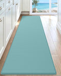 DEXI Kitchen Floor Mats Cushioned Anti Fatigue,17x59, Standing Runner Rug Waterproof, Comfort Memory Foam Padded for Front Sink Laundry, Turquoise