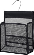 Shower Caddy Hanging, Mesh Shower Caddy, PVC Bathroom Storage Bag for College Dorm, Gym, Swimming, RV and Travel, Black