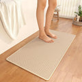 YDKGL Bathroom Rugs Non Slip, Extra Soft Absorbent Quick Dry Bath Mats, Foam Weave Texture Thin Bath Rugs Washable with Rubber Backing, 24" x 48“