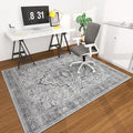 chakme Office Chair Mat for Hardwood Floor, 72"x48" Easy Glide Computer Desk Mat Protector for Rolling Chair Under Desk Rug Nonslip Backing, Machine Wash, (Boho)